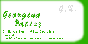 georgina matisz business card